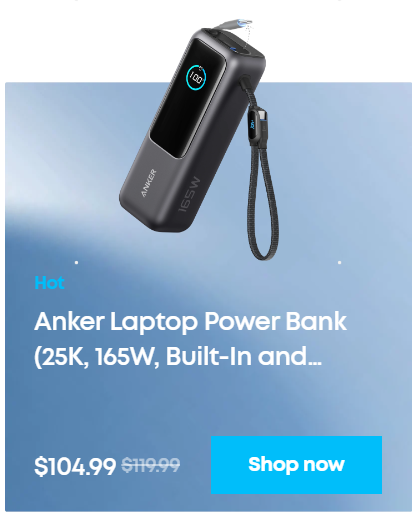 Anker Prime Power Bank (25K, 300W)